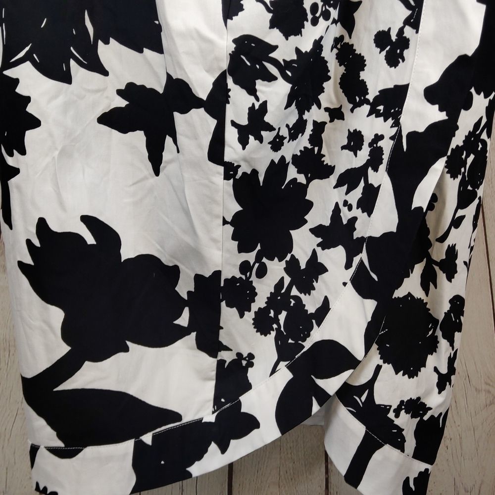 Christopher John Rogers Wrap Dress Black White NWT - Picture 5 of 13